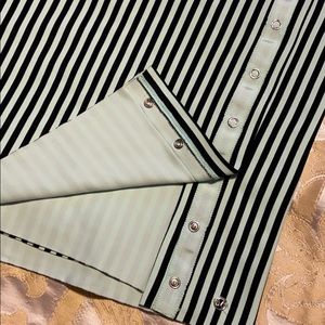 Lululemon mint green& black stripe vinyasa